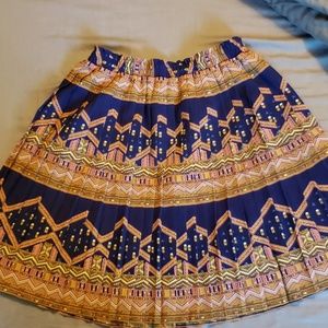 Anthropologie Patterned Skirt